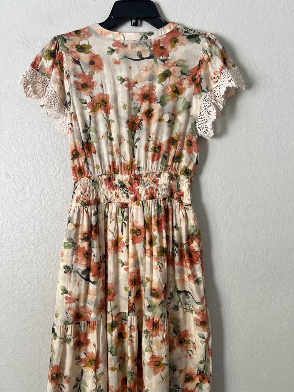 Like New! BALTIC BORN Aliyah Midi Dress Coral Floral in Size S - Picture 9 of 16